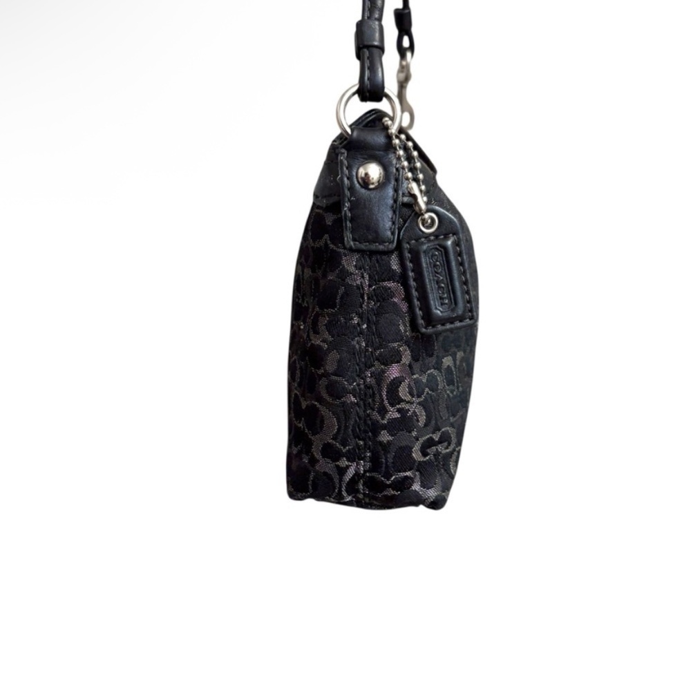Coach vintage y2k optic c black and silver mini wristlet clutch bag - Picture 3 of 12